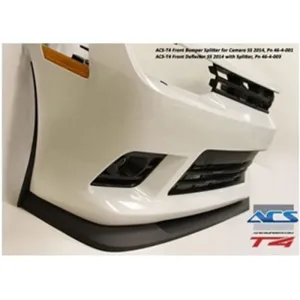 2014-2015 Camaro T4 Splitter-Satin Black SS, V8 Only