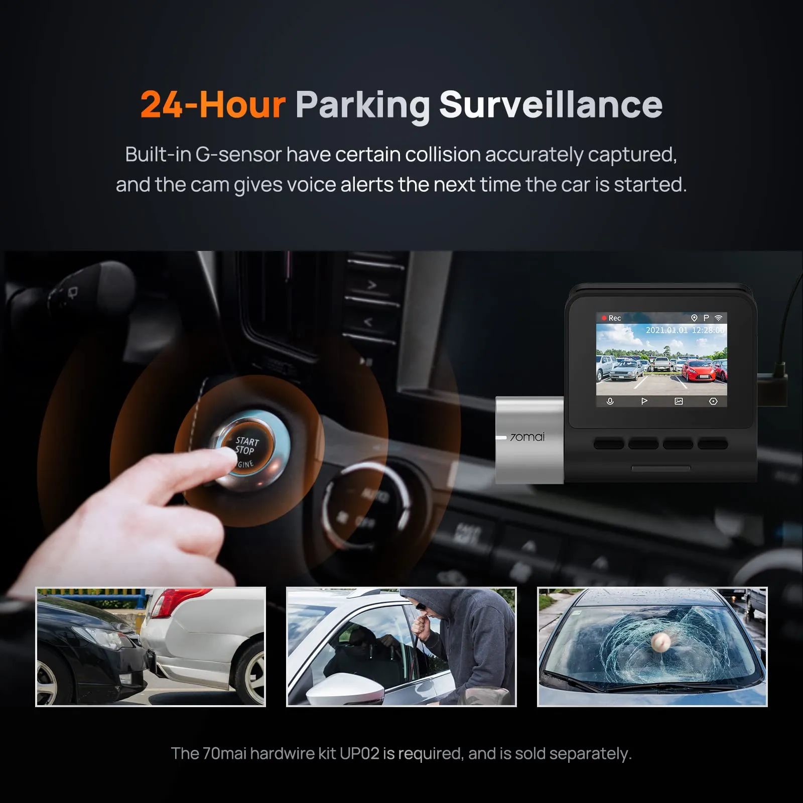 70mai Dash Cam Pro Plus  A500s