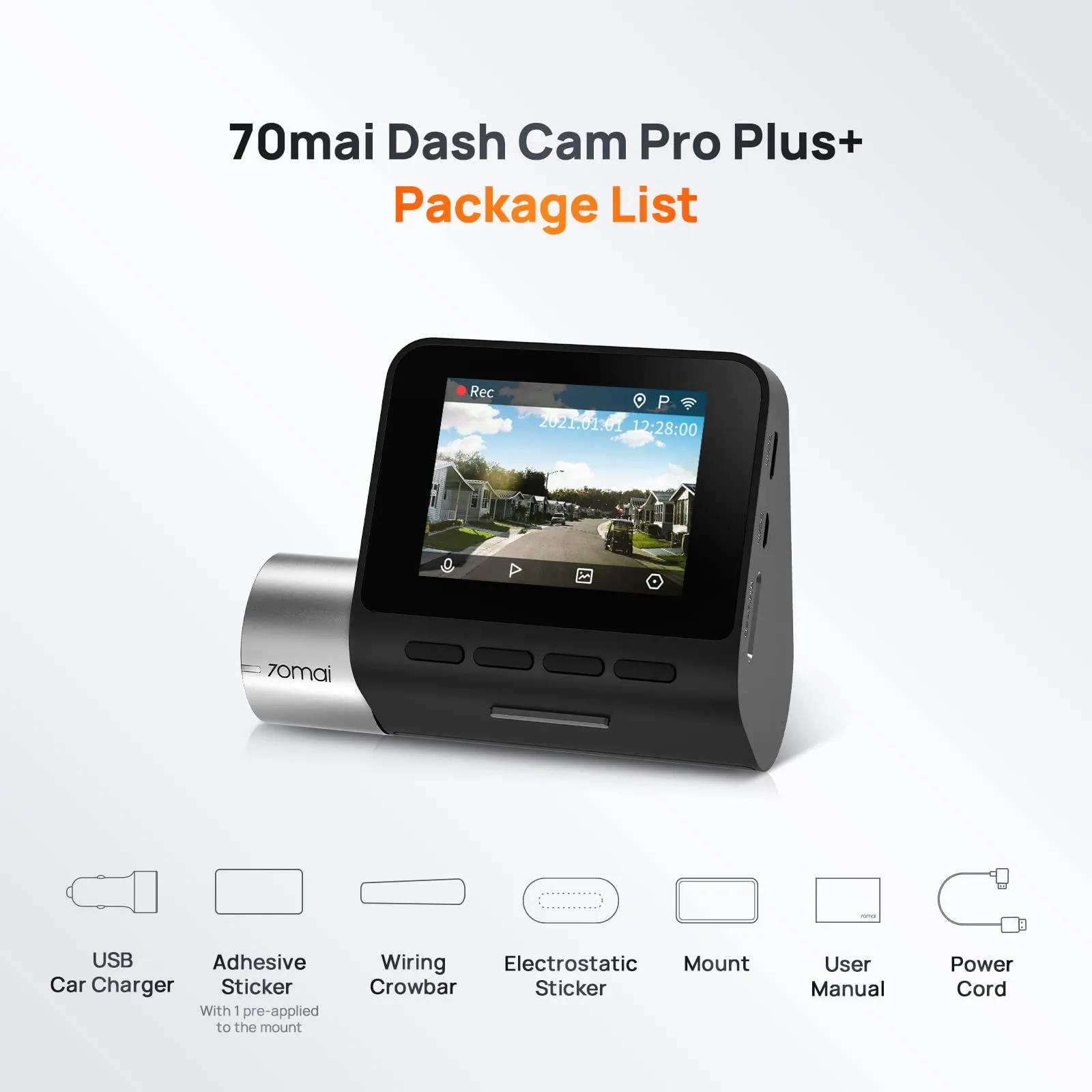 70mai Dash Cam Pro Plus  A500s