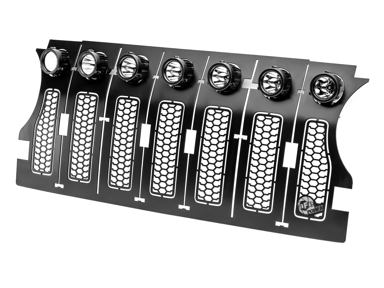 aFe Scorpion Grill Jeep Wrangler JL (2019-2020) Black Insert w/ LED Lights
