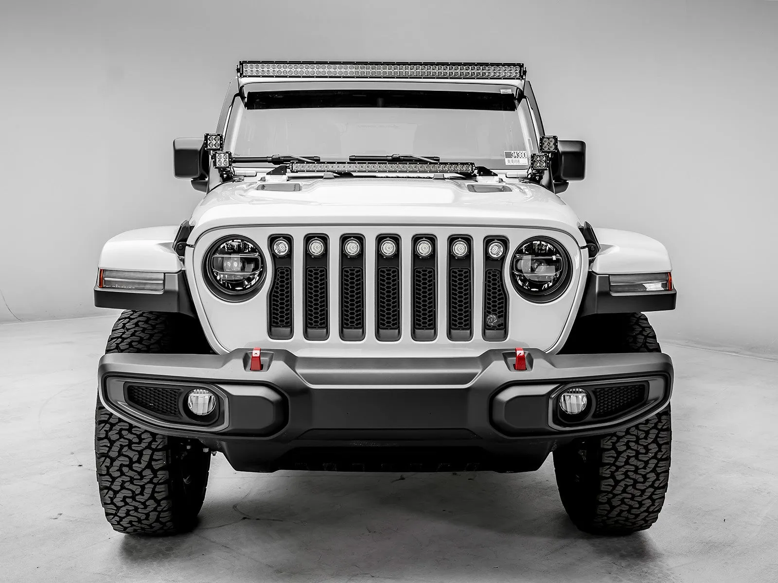 aFe Scorpion Grill Jeep Wrangler JL (2019-2020) Black Insert w/ LED Lights