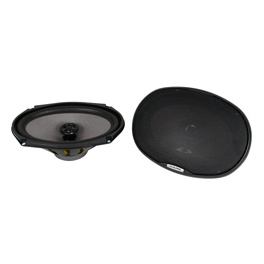 Alpine 6x9" 2-Way Coaxial Speaker Pair 280W Peak (45W RMS) 4 Ohm SXE-6926S Black