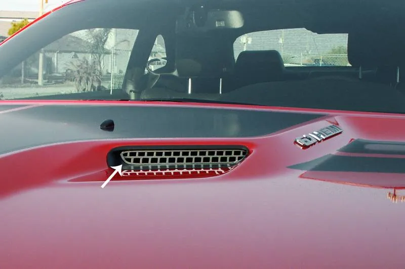 American Car Craft Hood Scoop Overlay: Dodge Challenger 2008 - 2014 (All Models)