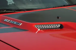 American Car Craft Hood Scoop Overlay: Dodge Challenger 2008 - 2014 (All Models)