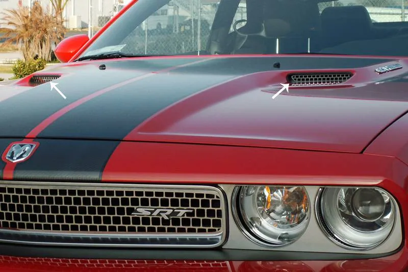 American Car Craft Hood Scoop Overlay: Dodge Challenger 2008 - 2014 (All Models)