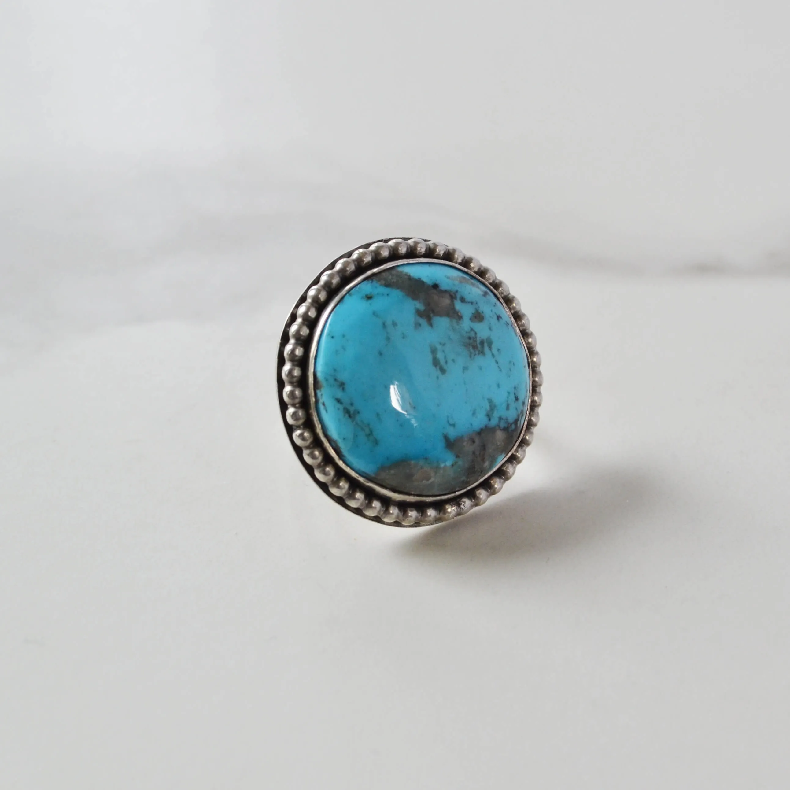 Arizona Kingman Turquoise Sterling Silver Ring, One of a Kind
