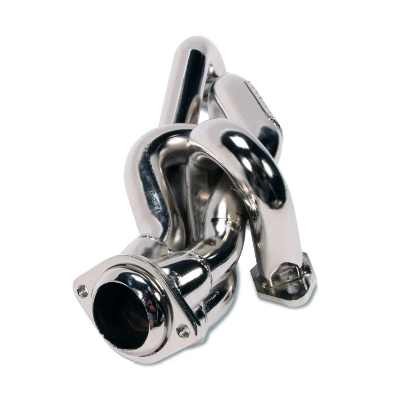 BBK Performance Equal Length Shorty Headers - 1.625 in Primary - Stock Collector Flange - Titanium Metallic Ceramic - Small Block Ford - Ford Mustang 1986-93 - Pair