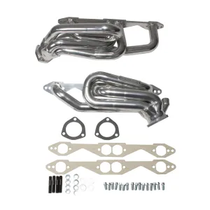 BBK Performance Parts 40070 1996-99 CHEVY TRUCK SUV 5.0L 5.7L 1-5/8 SHORTY HEADERS (POLISHED SILVER CERAMIC)