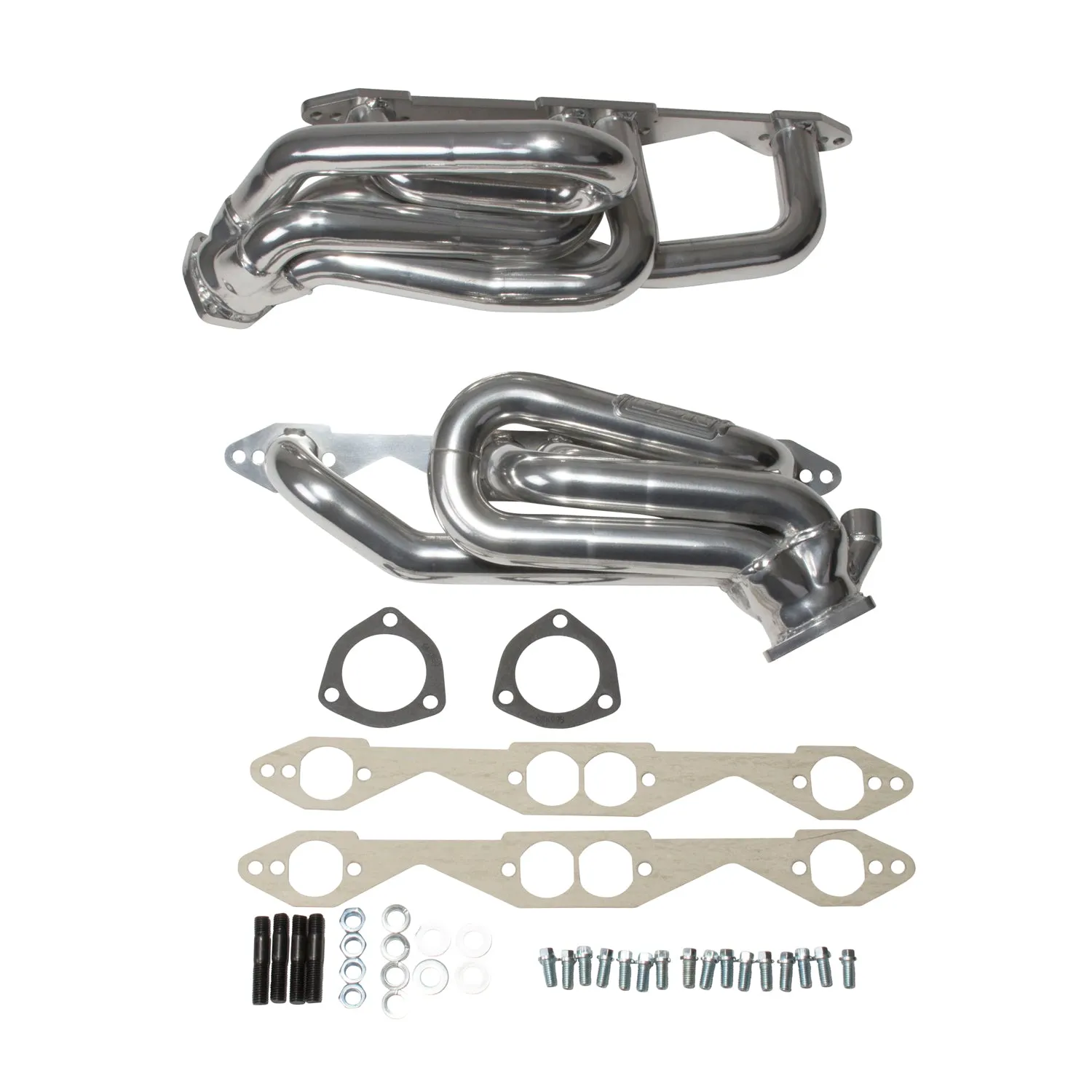 BBK Performance Parts 40070 1996-99 CHEVY TRUCK SUV 5.0L 5.7L 1-5/8 SHORTY HEADERS (POLISHED SILVER CERAMIC)