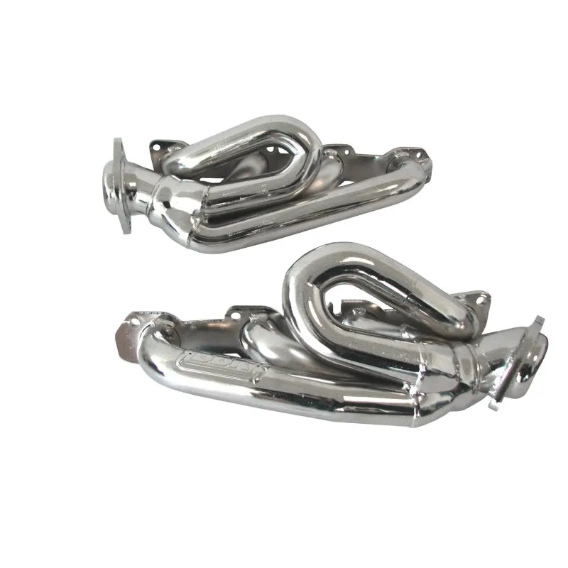 BBK Performance Tuned Length Shorty Headers - 1.75 in Primary - Stock Collector Flange - Metallic Ceramic - Mopar Gen III Hemi - Dodge Ram Fullsize Truck 2009-18 - Pair
