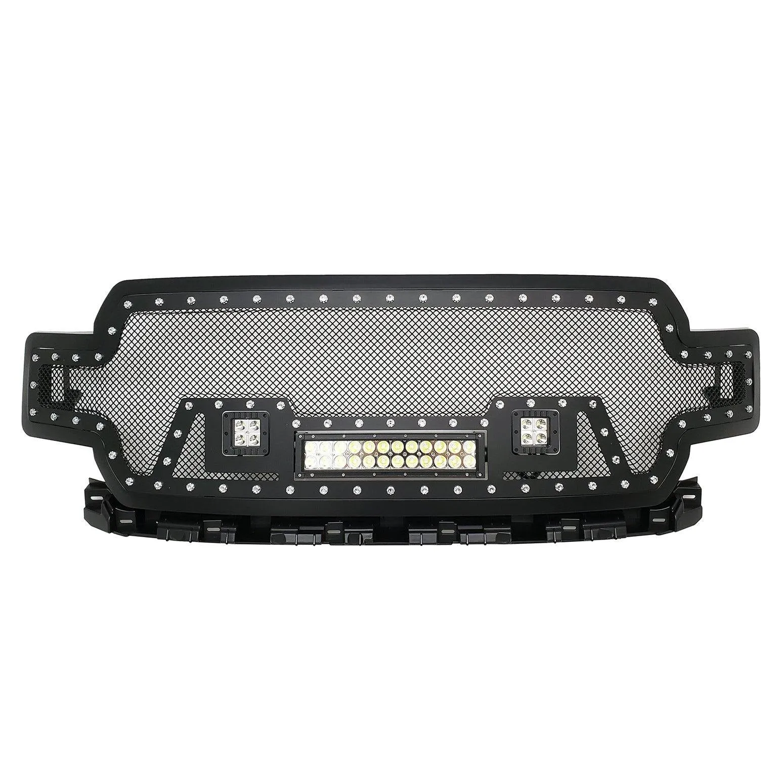 Black Stainless Steel Wire Mesh Grille for 2018-20 Ford F150