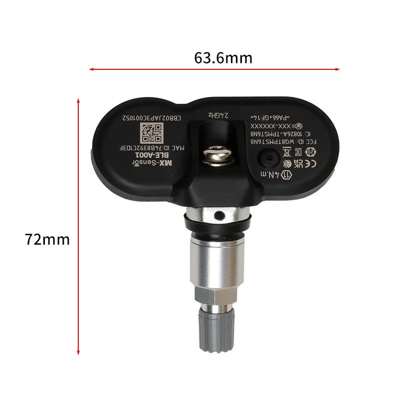 BLE Bluetooth TPMS For Tesla (4pcs)