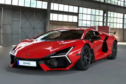 DMC Lamborghini Revuelto: Carbon Fiber Front Bumper Center Sword Spoiler Lip: Fits OEM LB744 Coupe & Spyder
