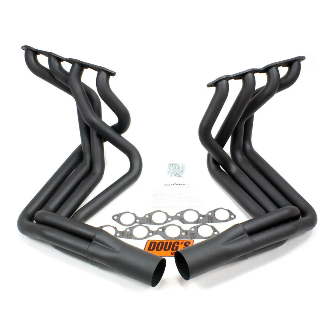 Doug's BB Chevy Side Mount Headers - Black - 63-82 Vette
