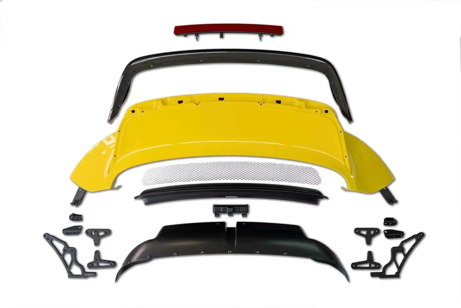 Dry Carbon Fiber Duck Lip Rear Spoiler III for Porsche 911 992 Carrera S / 4S / GT3 Touring