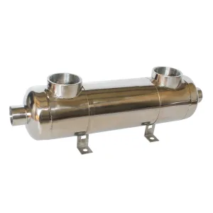 Exhausted Air to Water Intercooler Titanium Cooler for Engine Exhaust Gas Cooling, Turbo Charged Air Cooling