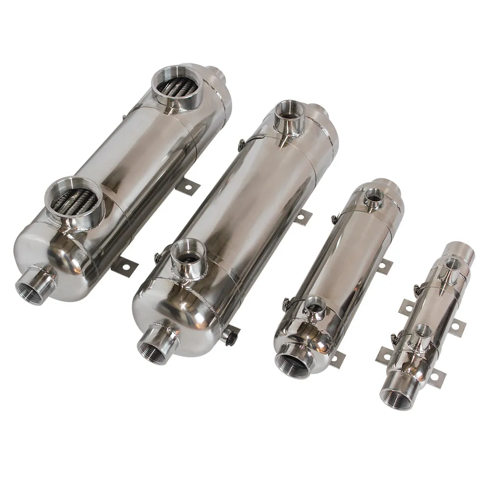 Exhausted Air to Water Intercooler Titanium Cooler for Engine Exhaust Gas Cooling, Turbo Charged Air Cooling