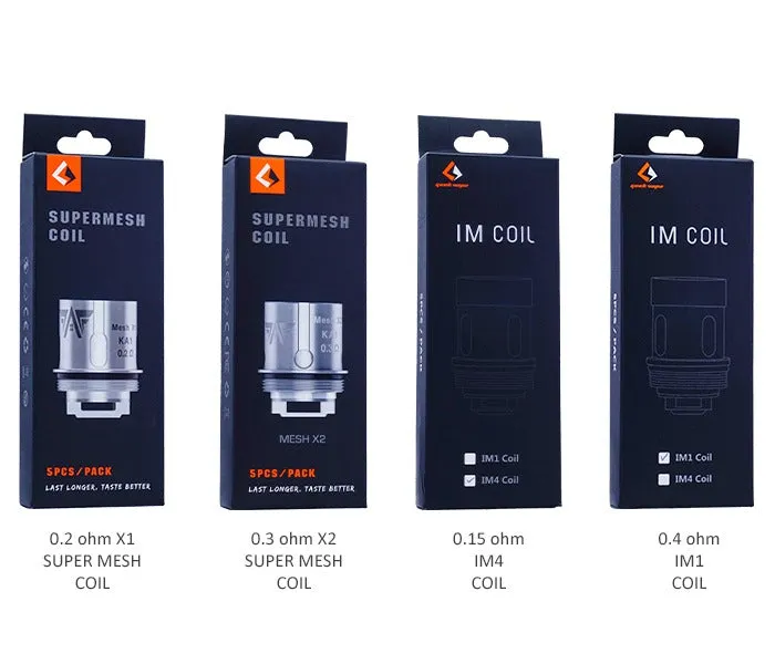 GeekVape Super Mesh & IM Replacement Coils (Pack of 5)