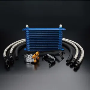 GReddy Oil Cooler Kit Standard Type, HA218 NISSAN SKYLINE GTR BNR32 10-Layer In Front Of Radiator