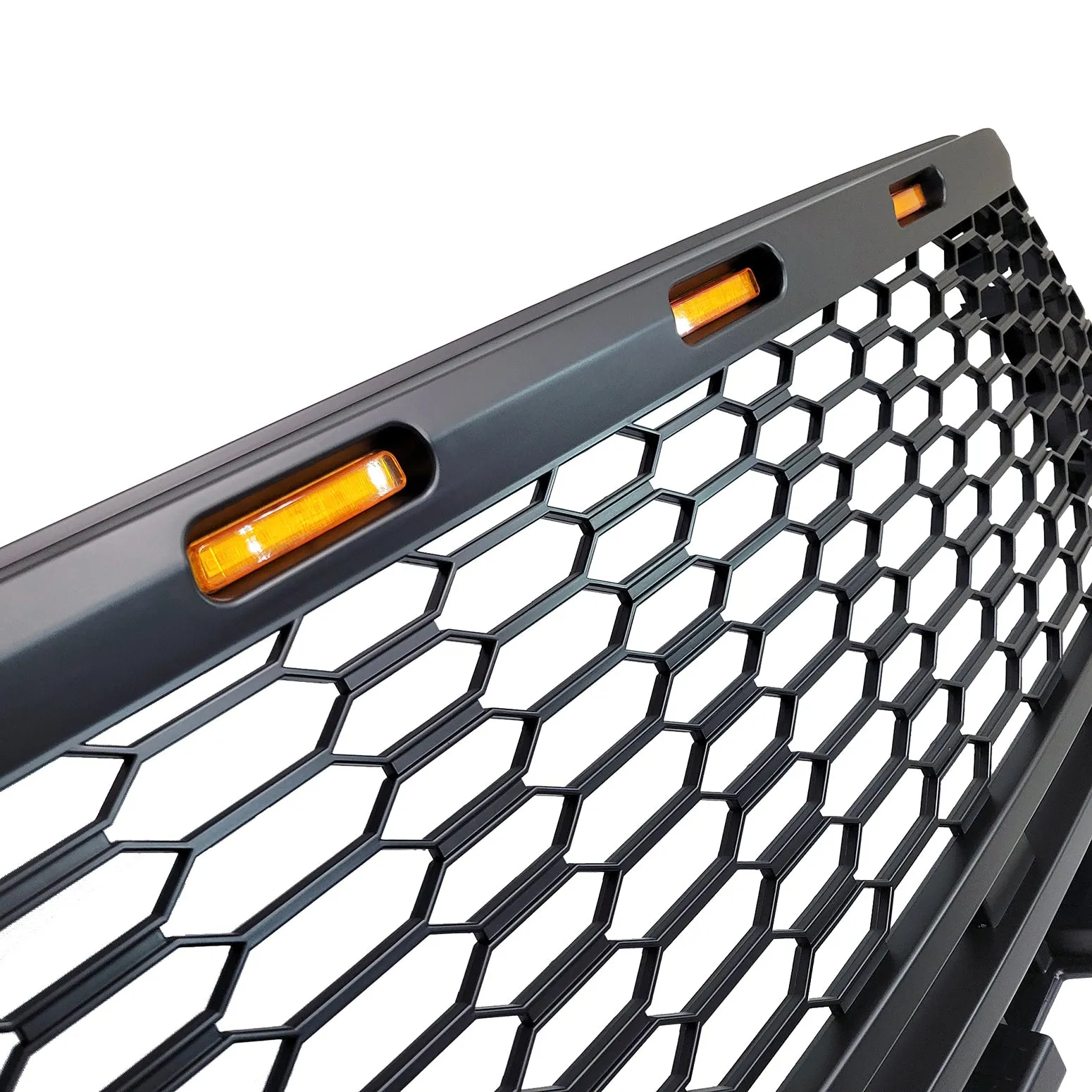Honeycomb Mesh Grille for 2021-22 Ford F150 (Matte Black)