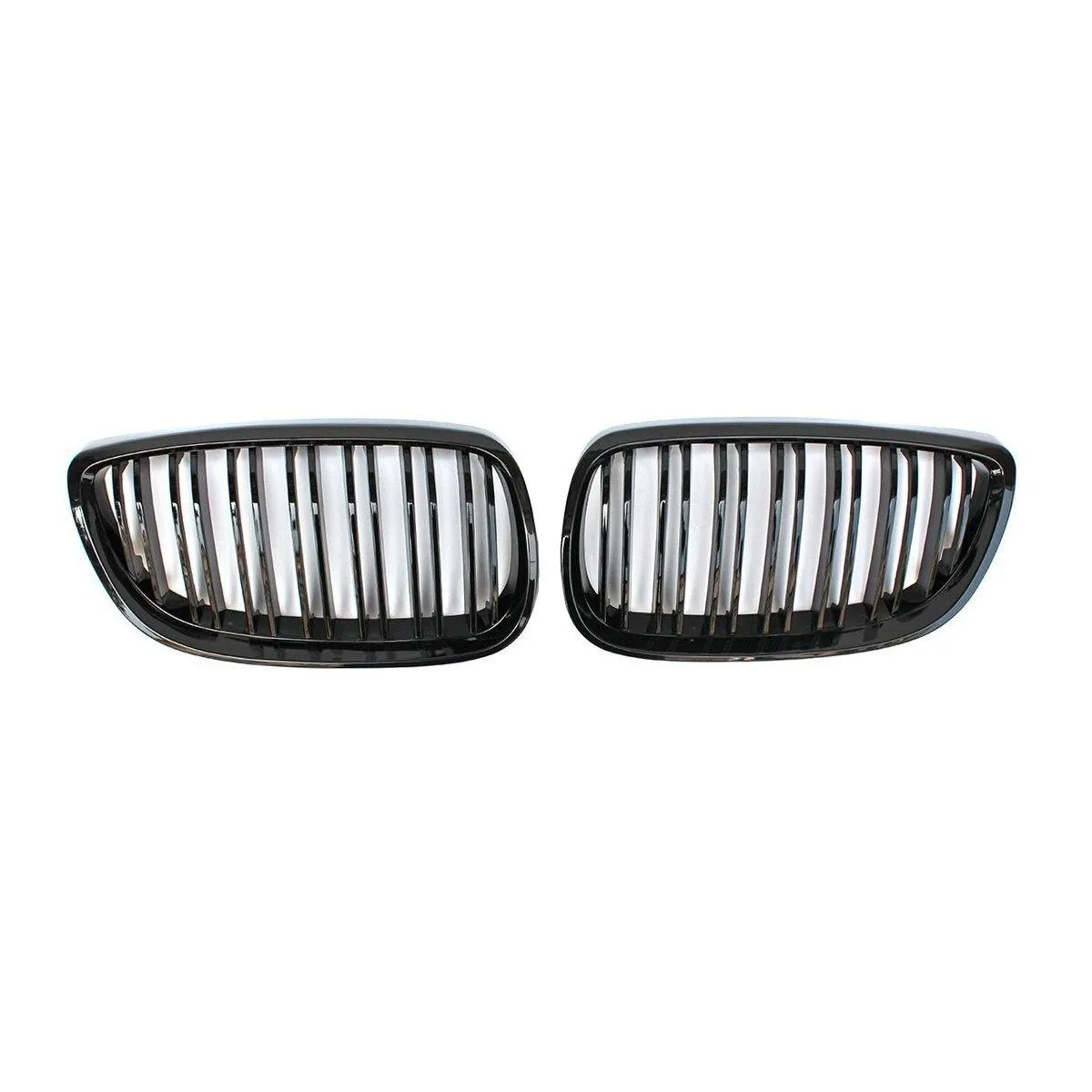 Kidney Grilles for 2007-10 BMW 3-Series E92/E93 Pre-LCI (Gloss Black Dual Slat)