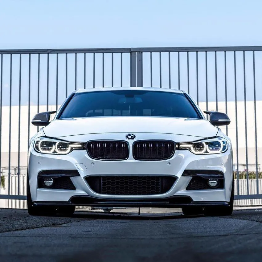 Kidney Grilles for 2012-18 BMW 3-Series F30/F31/F35 (Gloss Black Dual Slat)