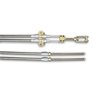 Lokar Parking Brake Cable - Cut-To-Fit - Braided Stainless Housing - Natural - Universal