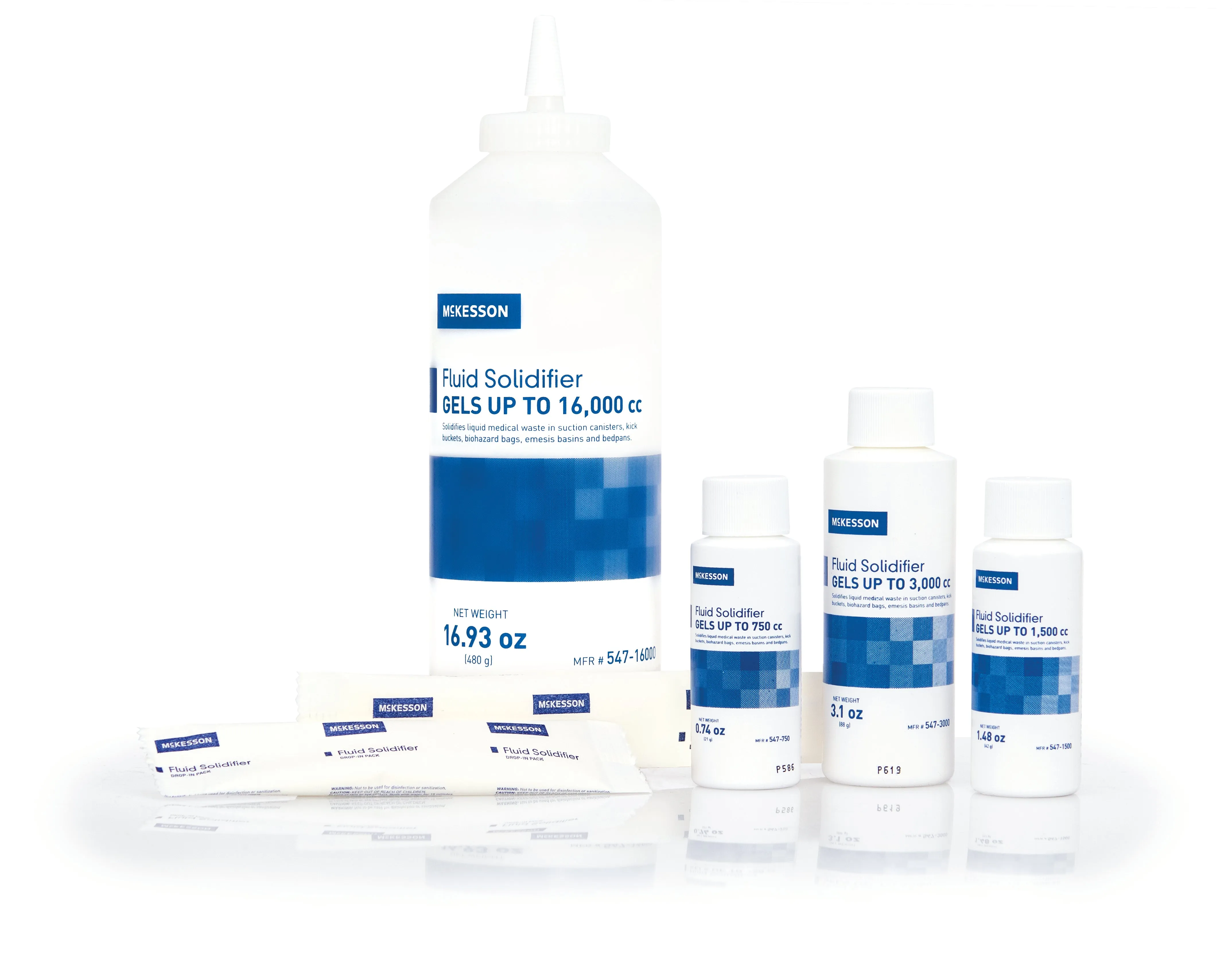 McKesson Fluid Solidifier, 1.69 oz Bottle, Gels up to 1,500 cc