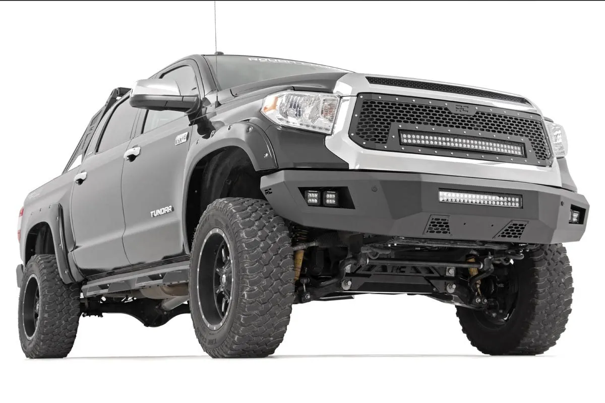 Mesh Grille | 30" Dual Row LED | Black | White DRL | Toyota Tundra | 2014-2017