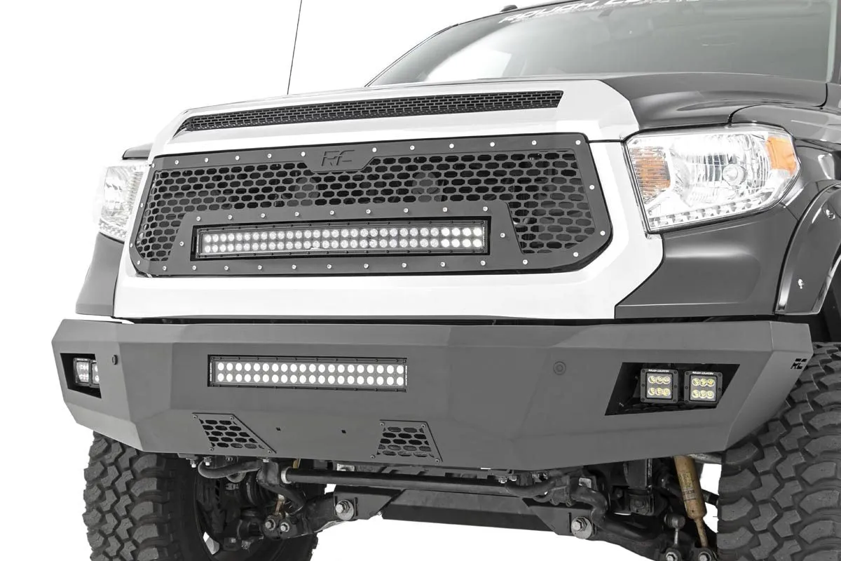 Mesh Grille | 30" Dual Row LED | Black | White DRL | Toyota Tundra | 2014-2017