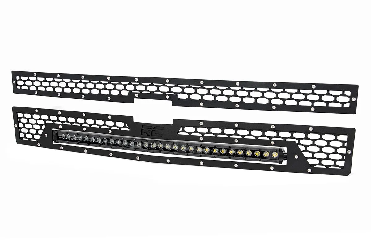 Mesh Grille | 30" Single Row LED | Black | Chevy Silverado 1500 | 2014-2015
