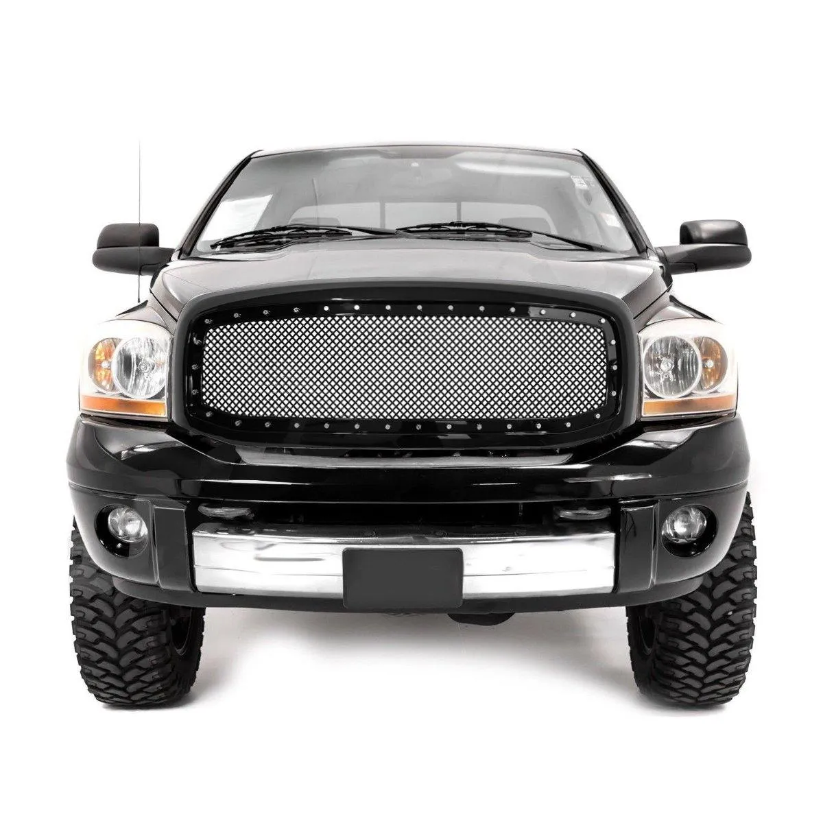 Mesh Grille with Rivets for 2006-08 Dodge Ram 1500/2500/3500