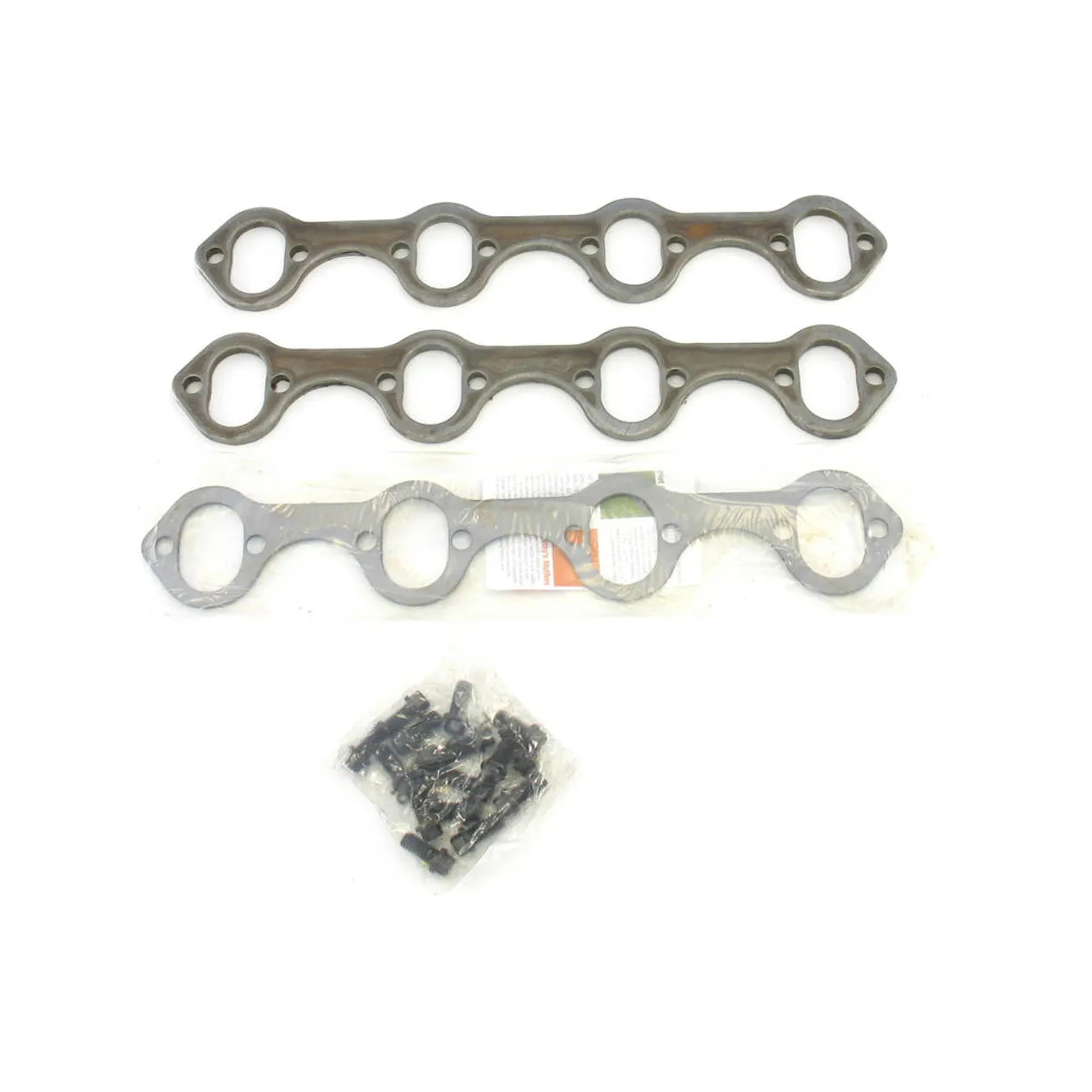 Patriot Exhaust Header Flange - 0.313 in Thick - 1.29 x 1.84 in Oval Port - Small Block Ford - Pair