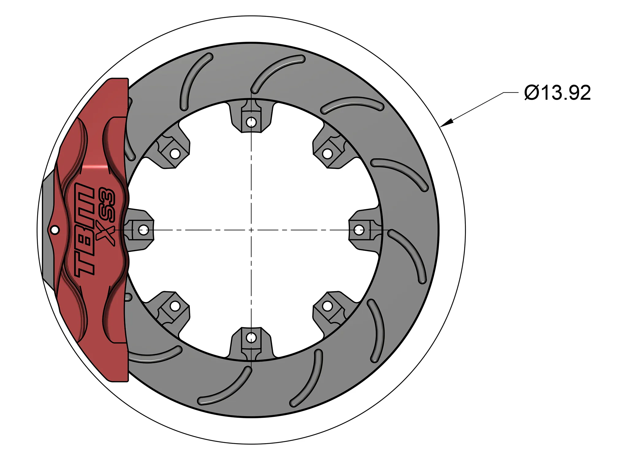 Rear XS3 Extreme Street Brake Kit (GM 10/12 Bolt C Clip Eliminator)