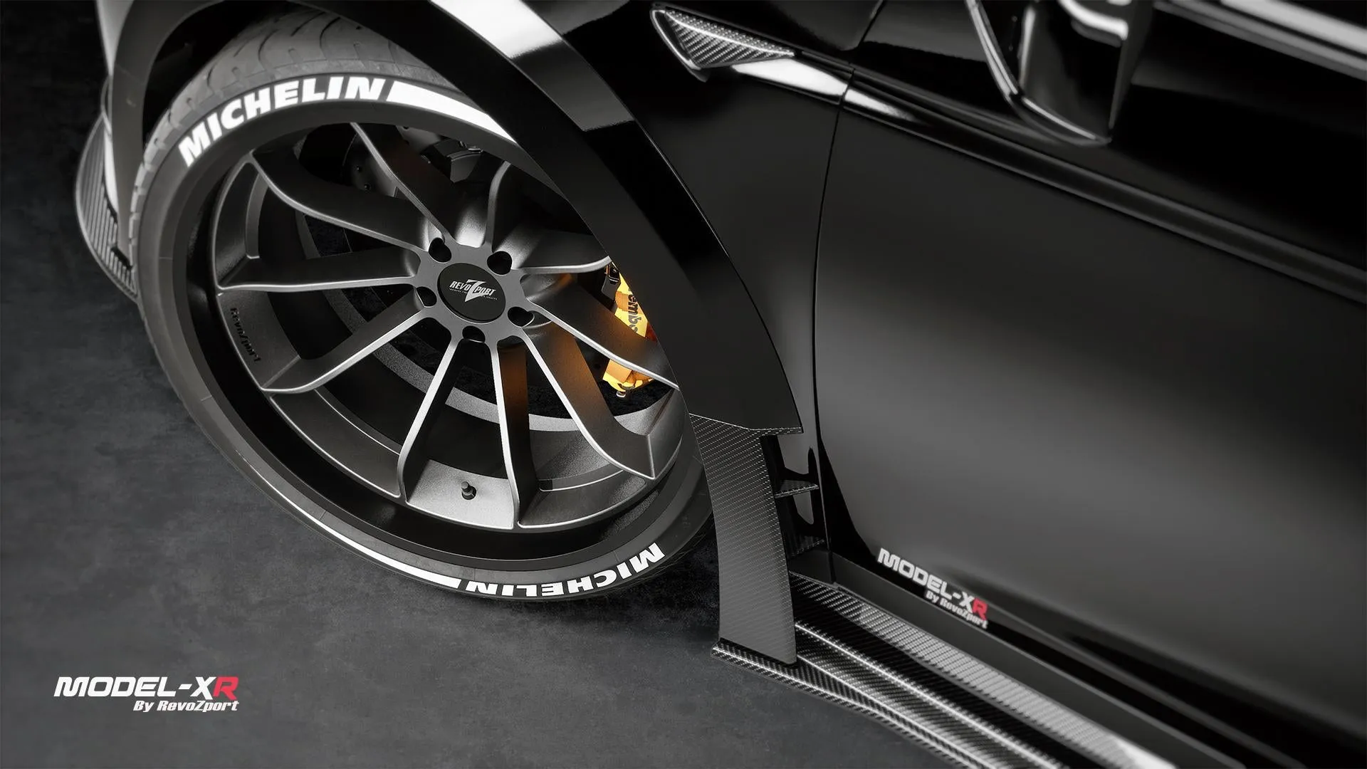 Revozport R-Zentric Model XR Widebody Aerokit for Tesla Model X
