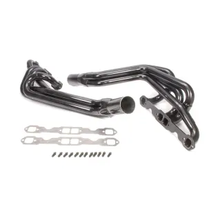 Schoenfeld Asphalt Late Model Crossover Headers - 1-5/8" Diamter Tubes - 3" Diameter x 8" Length Collectors - Standard SB Chevy