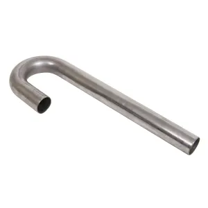 Schoenfeld J-Bend Mandrel Exhaust Bend - 1-3/4 in Diameter - 2-1/2 in Radius - 3 x 15 in Legs - 16 Gauge
