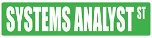 Systems Analyst 6"X 24" Occupational Street Sign