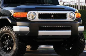 T-REX X Metal Series, Overlay Bumper Grille - Powdercoat - 2007-2014 FJ