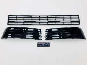 T6 Gloss Black Lower Grille With Covers & Trims 15 Onwards Brand New