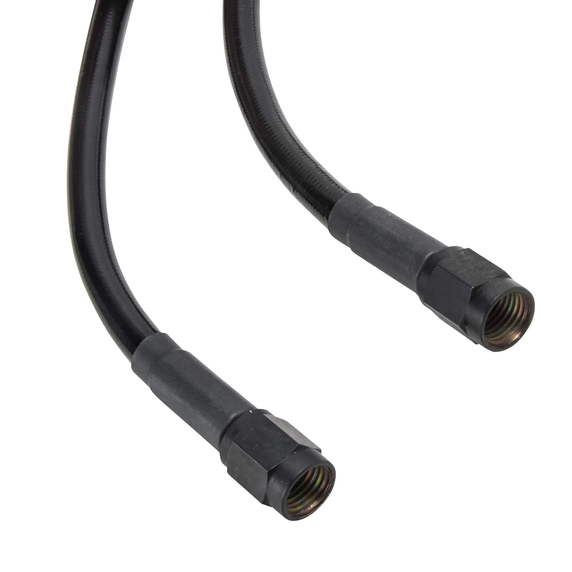 Universal Braided Stainless Brake Line - 14" - Ebony
