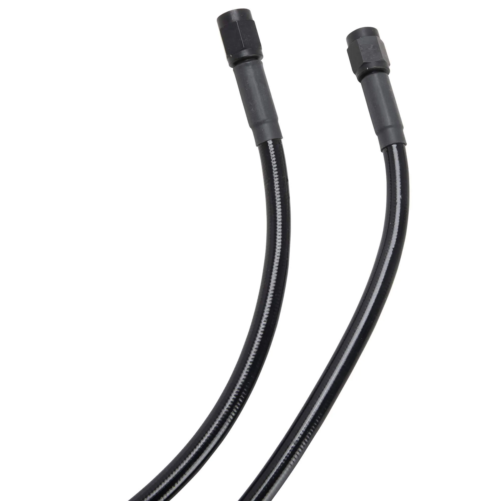 Universal Braided Stainless Brake Line - 14" - Ebony