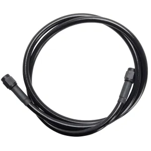 Universal Braided Stainless Brake Line - 14" - Ebony