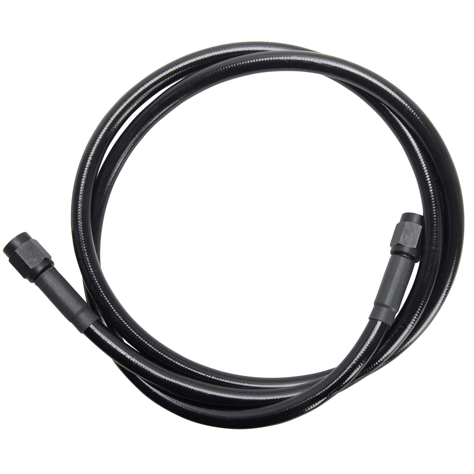 Universal Braided Stainless Brake Line - 14" - Ebony