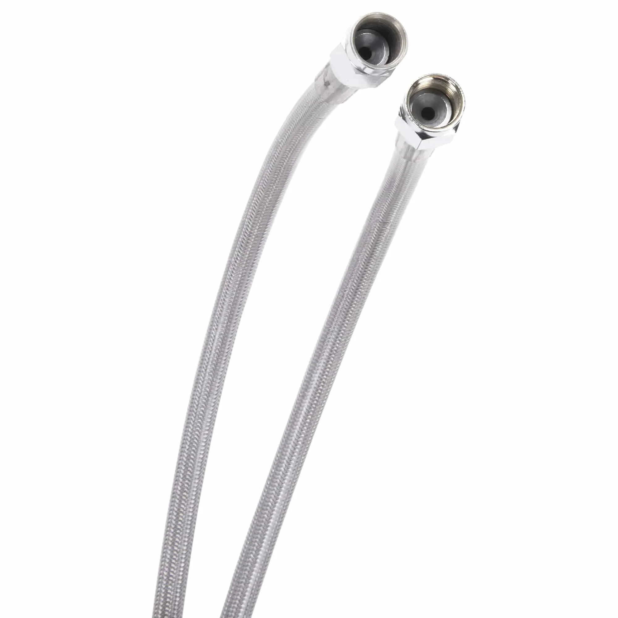 Universal Braided Stainless Brake Line - 42" - Clear Coated