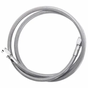 Universal Braided Stainless Brake Line - 47" - Clear Coated