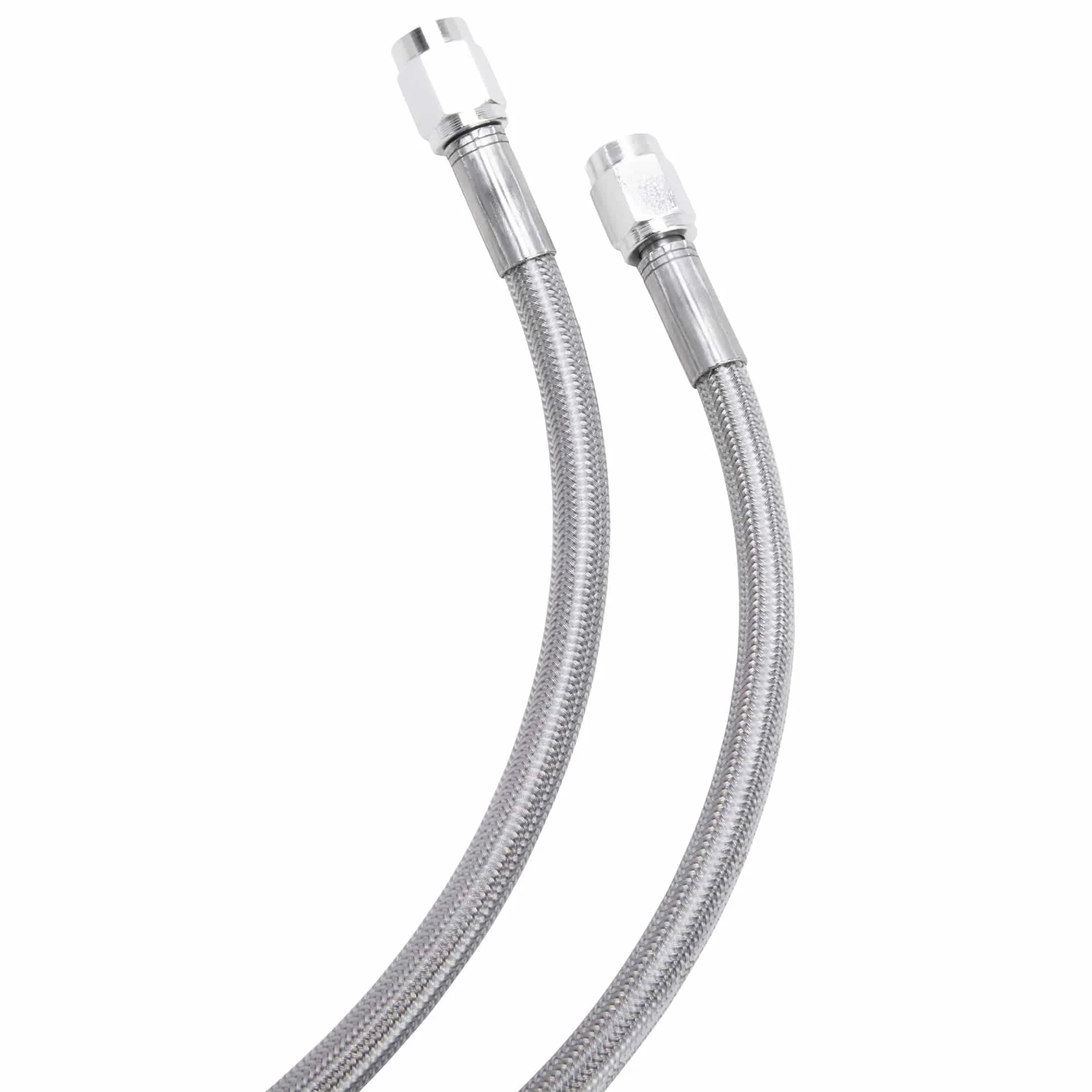 Universal Braided Stainless Brake Line - 47" - Clear Coated