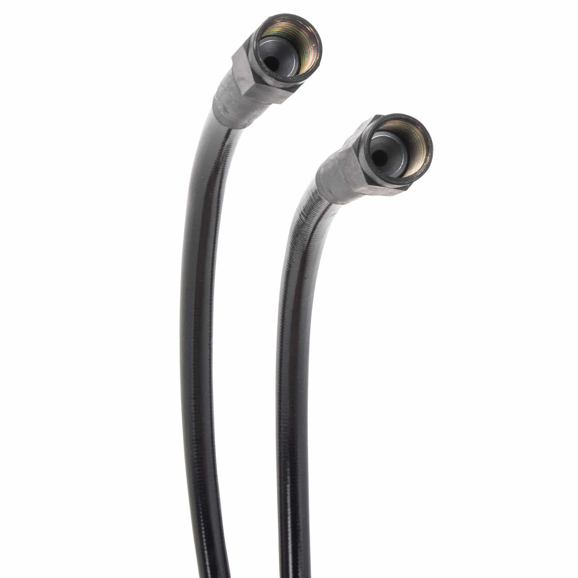 Universal Braided Stainless Brake Line - 9" - Ebony
