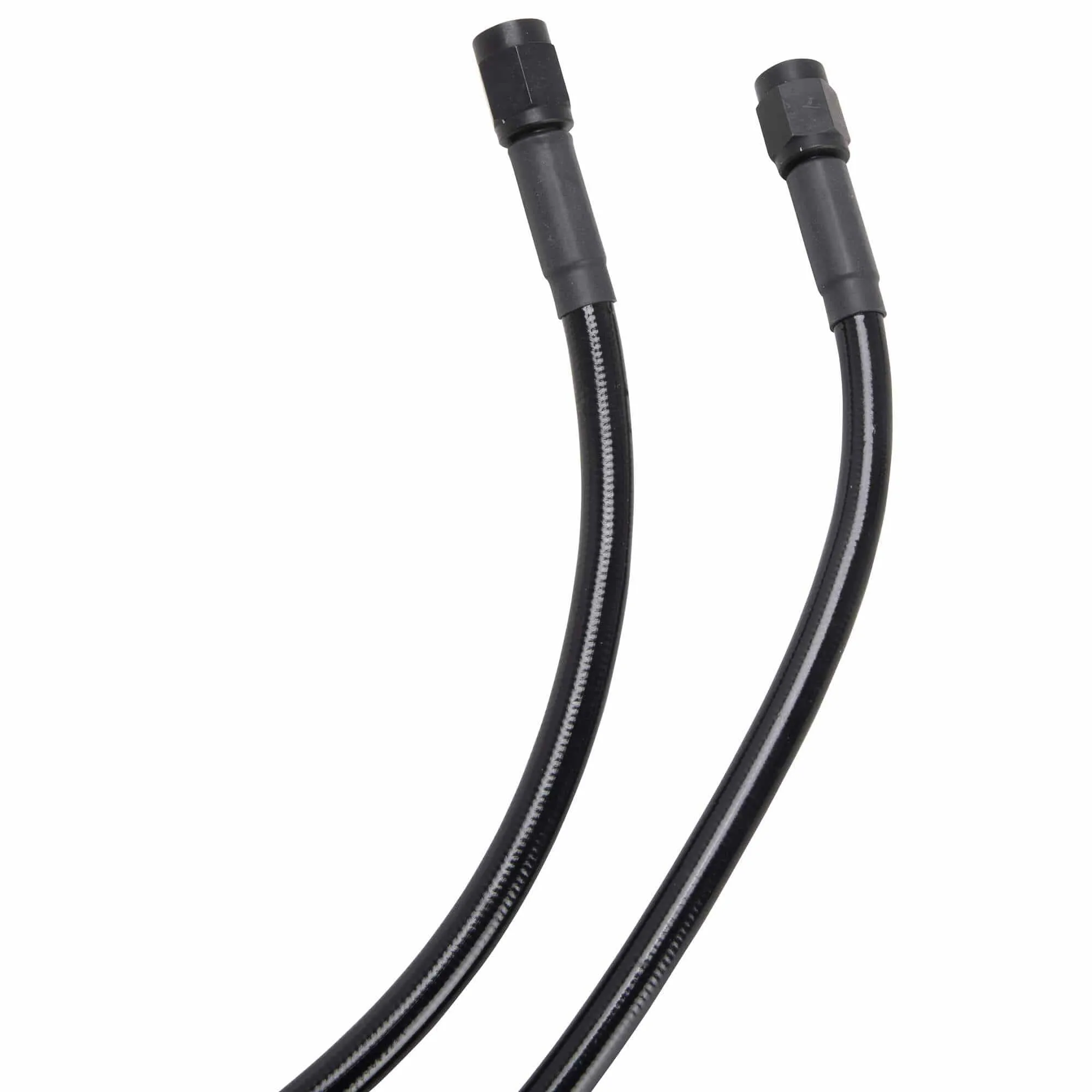Universal Braided Stainless Brake Line - 9" - Ebony