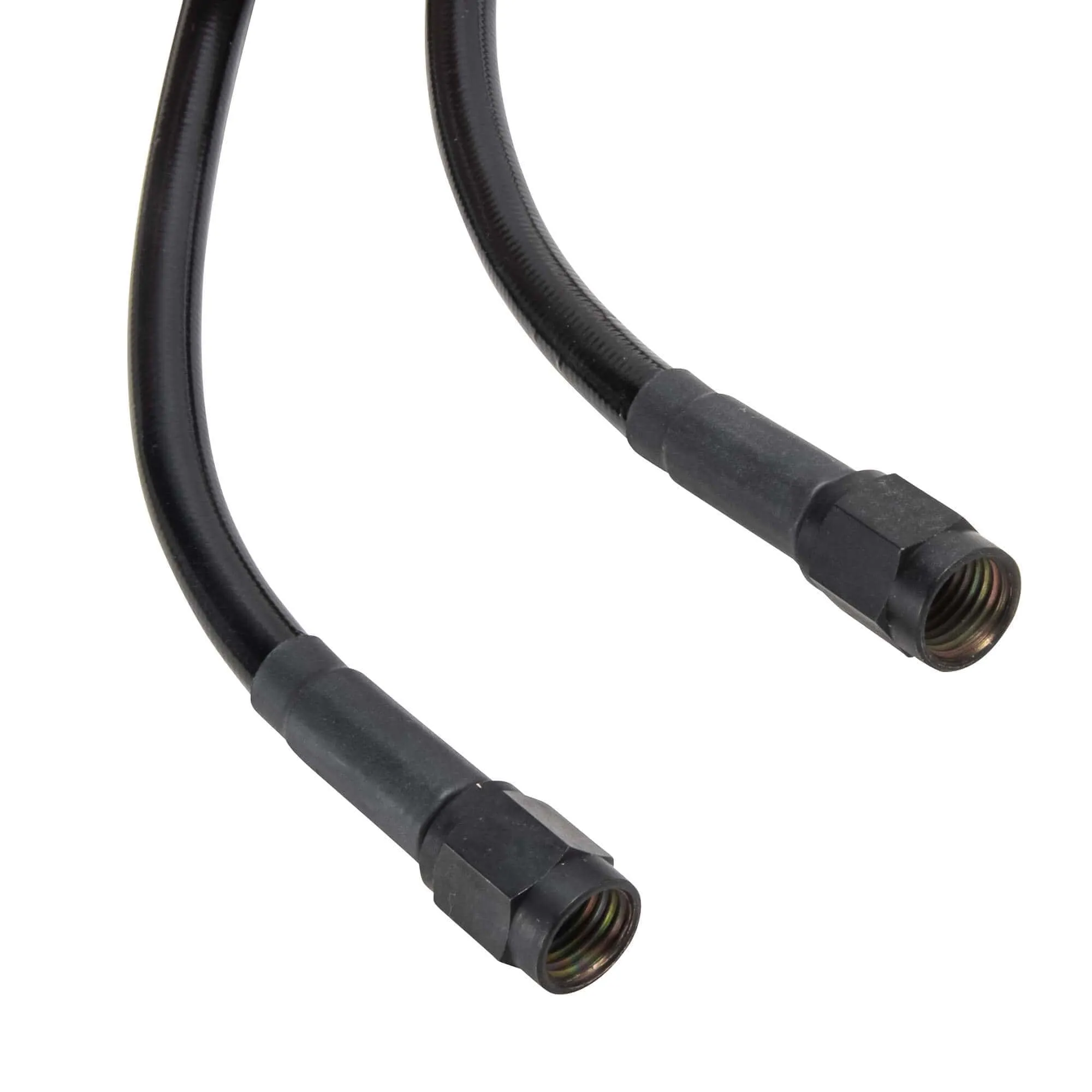 Universal Braided Stainless Brake Line - 9" - Ebony